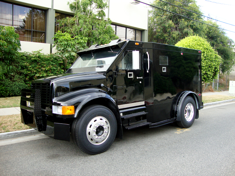 Refurbished International 4700 Custom Ordered Armored Truck